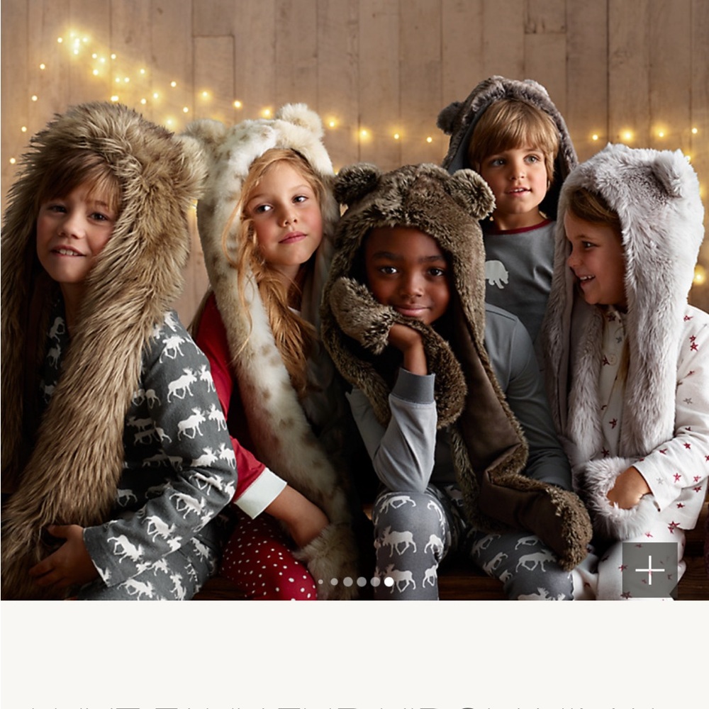 RH baby faux fur animal hood